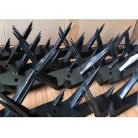 China Black Power Coated Galvanized Steel Bird Odm Anti Climb Security Spikes factory