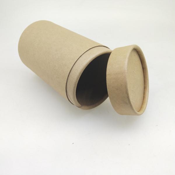 Quality Biodegradable Kraft Paper Tubes Embossing Logo For Tea / Dried Food for sale