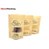 China Resealable Kraft Paper Food Bags Stand Up Zipper Plastic Snack Packaging With Window factory