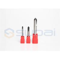 China Carbide Chamfer End Mill V Groove Router Bit 60 Degree , 4 Flutes , 1/4 Inch Shank factory