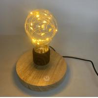 China new promotion magnetic levitation floating desk lamp bulb light display racks factory