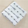 China Wearable Organic Gauze Swaddle Blanket , Baby Muslin Fabric Original Design Pattern factory