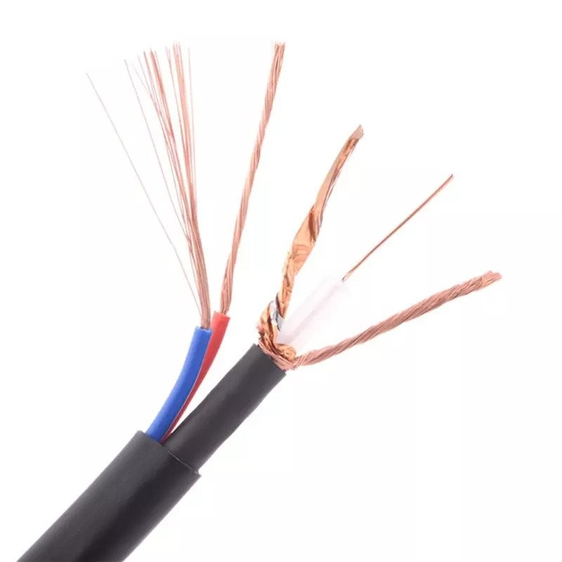 China HD70+2×0.50 CCTV Wire CCS CCA HD70 Cable Coaxial HD70 Coaxial Cable with Power cable factory
