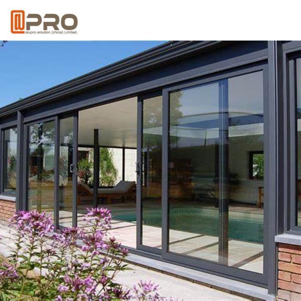 Quality Interior Aluminium Sliding Doors With Glass Inserts For Living Room aluminum for sale