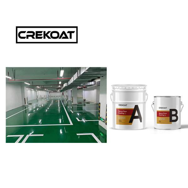 Quality Seamless Industrial Epoxy Floor Paint Primer Smooth High Solids for sale