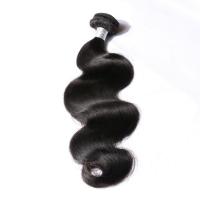 Quality Natural Black Peruvian Human Hair Body Wave 100% Original Virgin Hair Wefts for sale