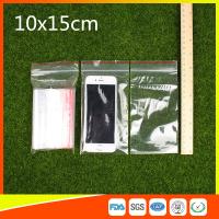 Quality 10 x 15 Clear Reclosable Zipper Plastic Bag / Self Sealing Poly Bag for sale