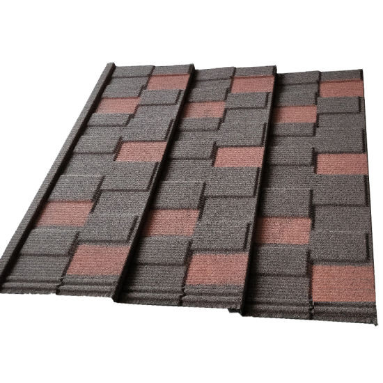 Quality Black Red Shingle Tile 0.45mm AZ100 50 Years Warranty Stone Coated Roofing Galvalume Metal Tile Wholesales and Retail for sale