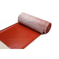 Quality 3.0mm Texturized Fireproof Fiberglass Cloth Red Silicone Coating for sale