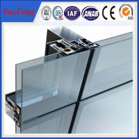 Buy cheap aluminium curtain wall profiles supplier, aluminium extrusion for glass curtain from wholesalers