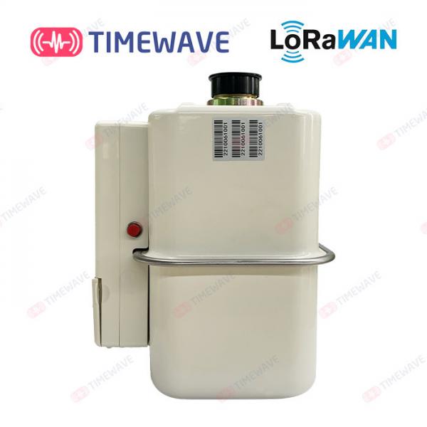 Quality Prepaid LoRaWAN Gas Meter Wireless IoT Remote Control LCD Aluminum Steel Shell Ultrasonic Gas Meter for sale
