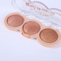 China High Pigment Shimmer Eyeshadow , Face Beauty Vegan Highlighter Palette OEM / ODM factory