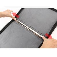 China Trading 3 Ring Binder Zipper 25 Pages 9 Pocket Card Binder PU Leather factory