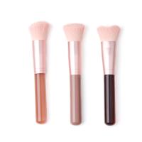 Quality Flower Plastic Handle 1pc Individual Makeup Brushes for sale