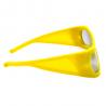 China Big Size 3D Glasses Yellow Frame for IMAX cinema Watching 3D 4D 5D Movie factory