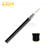 China Low Loss 18 AWG CCS RG6 Coaxial Cable CMR Rated PVC 75 Ohm for Ethernet factory