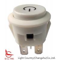 China High Quality Momentary Push Button Switch, Φ20, White, SPST, (ON)-OFF, for Power Start. factory