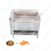 Quality Small Potato Washing And Peeling Machine Egg Plant Cleaner Machine for sale
