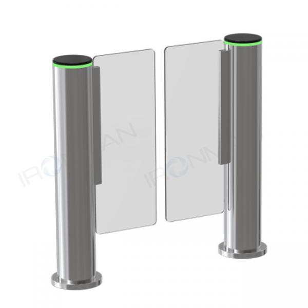 Quality RFID Security Gate Turnstile Card Reader / ISO 9001 Glass Security Barriers for sale