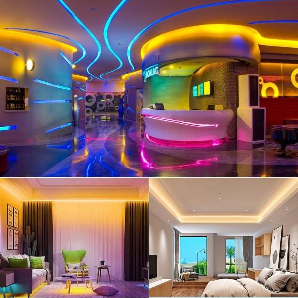 Quality 220V RGB LED Neon Light Silicone Neon Strip Flexible Luces Rubber Cuttable Strip for sale