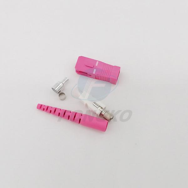 Quality Sc Upc OM4 Simplex Fiber Optic Connector And Couplers for FTTH FTTX cable for sale