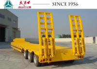 China 3 Axle 45Tons Low Bed Container Trailer For Machine Transport factory