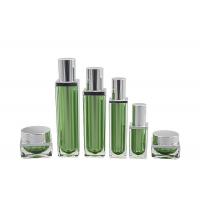 China Square Acrylic Jar Lotion Bottle Set Cosmetic Container Suit factory