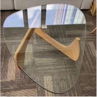 Quality Luxury Sector Tempered Art Glass Oval Top Conner Tables Set Coffee Table for sale