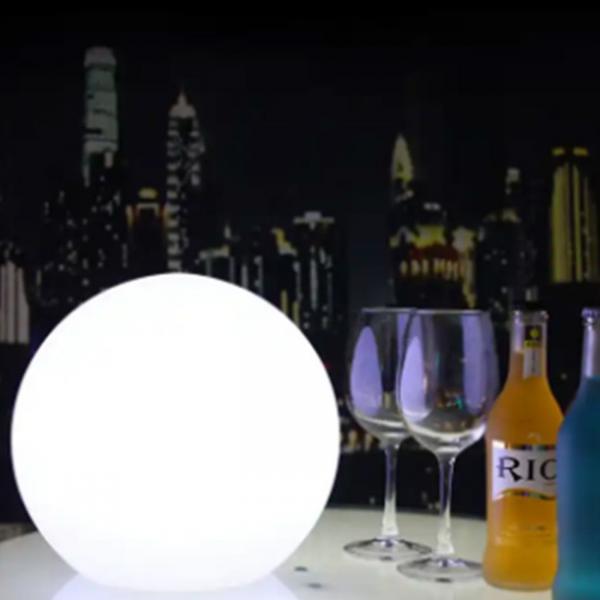 Quality PE Plastic Floating Pool Ball Lights , Remote Control LED Ball Lamp For for sale