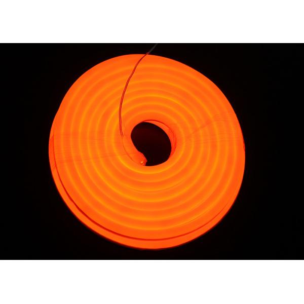 Quality Dimmable LED Neon Flex Strip Orange Emitting / Jacket Color 108 LED / M for sale