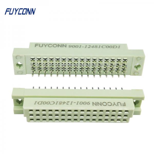 Quality 3 rows 48 Pin DIN 41612 Connector Vertical Female Straight PCB Eurocard Connector 2.54mm pitch for sale