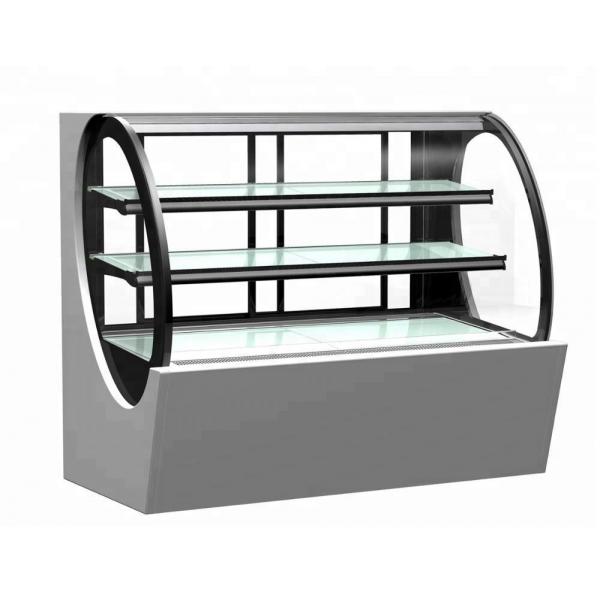 Quality Commercial Cake Display Showcase Glass Bakery Display Cabinet Refrigerator Showcase for sale