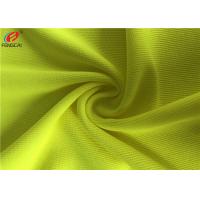 China 100% Polyester Fluorescent Material Fabric Weft Knitting Dry Fit Golf Polo Shirt Fabric for sale