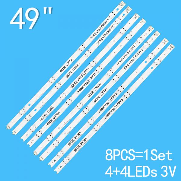 Quality 49UH620V 49LH570V LG TV Backlight 49UH6500 49UH650V 6916L-2705A UHD V16.5 RIGHT 1 for sale