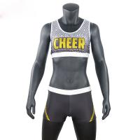 China Custom Sublimated School Cheer Dance Clothes Bra And Shorts Eco Friendly factory