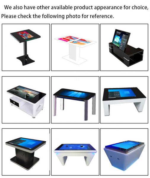 Custom Size 43 Inch Lcd Screen Table Advertising Player Multi Interactive 4K Waterproof Windows Touch Screen