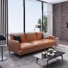 China Retro leather sofa set chesterfield 3 seater couch living room master sofa,color optional factory