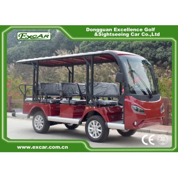 Quality Eco Friendly Electric Tourist Car Black 14 Seats High Frequency Onboard Charger for sale