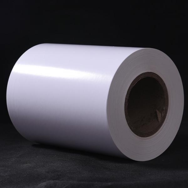 Quality WG0133 Adhesive Labelstock Cast Coated Facestock Acrylic Glue White Glassine Liner for sale