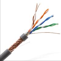 China ROSH 0.5mm CU CCA STP FTP Cat5e LAN Cable ,  4 Pair Cat5e Cable factory