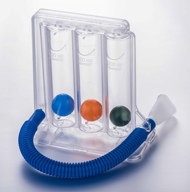 China Medical polymer Three Ball Incentive Spirometer For Clinic Hospital factory