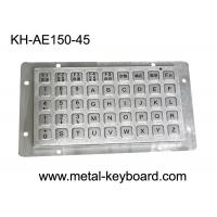 China Anti Vandal Rear Panel Mount Keyboard Industrial , Kiosk Keyboard USB interface in 45 Keys factory