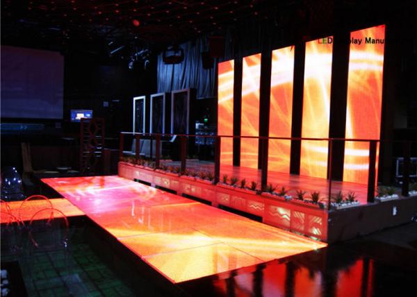 Ip65 Slim Led Portable Dance Floor Hire Full Color With Ce Rohs Ul