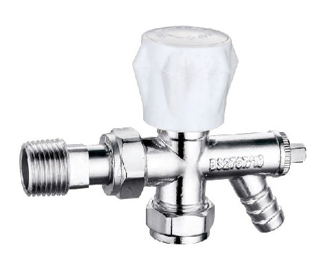 Quality Manual Modern Angled Radiator Valves 15mmx1/2'' Towel Rail Angled Valves for sale