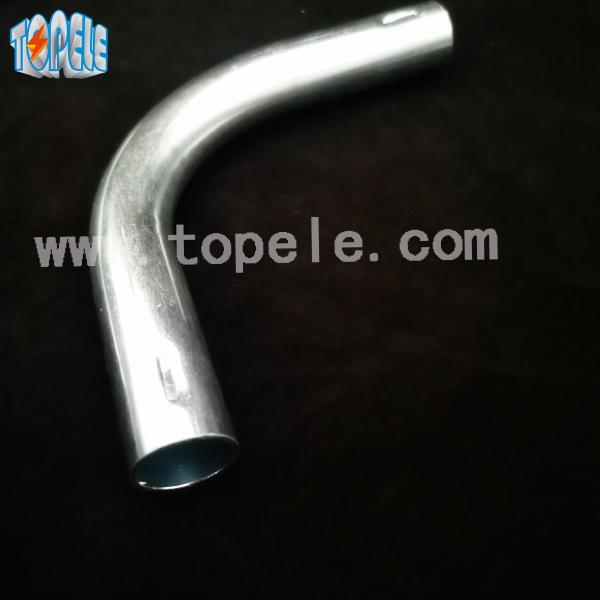 Quality BS Standard BS4568 Conduit Galvanized 90 Radius Elbow With Concave Point for sale