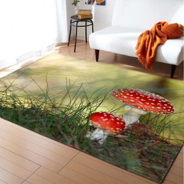 Quality Landscape Cartoon Bedroom Floor Carpets Rug Under Dining Table Machine Washable for sale