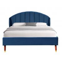 China Modern Style EN1725 Upholstered King Bed Frame Platform With Ear factory