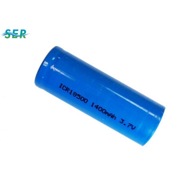 Quality Flat Top Li Ion Battery Cell , 3.7V Lithium Ion Rechargeable Battery 1400mAh 18500 for sale