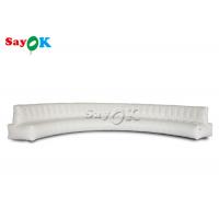 China 6.367m Curved White Multifunctional Furniture Inflatable Air Sofa for sale