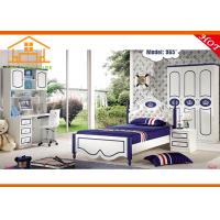 China buy mdf cheap children storage twin bunk bed with trundle kids bedroom furniture factory